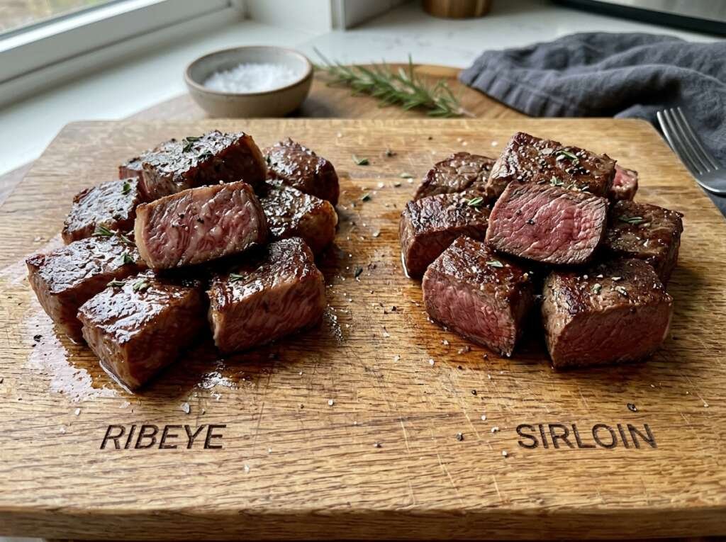 Air Fryer Garlic Butter Steak Bites 