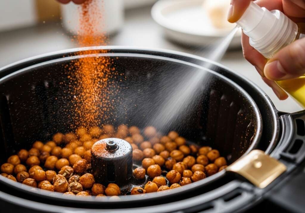 Crispy Air Fryer Chickpeas