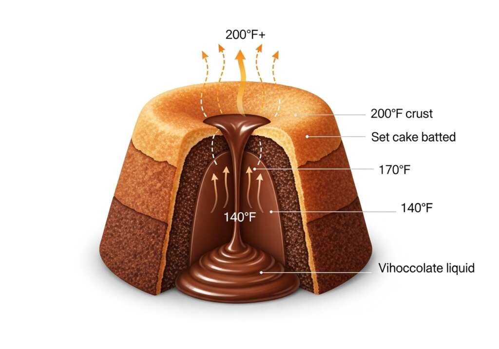 Air Fryer Chocolate Molten Lava Cake