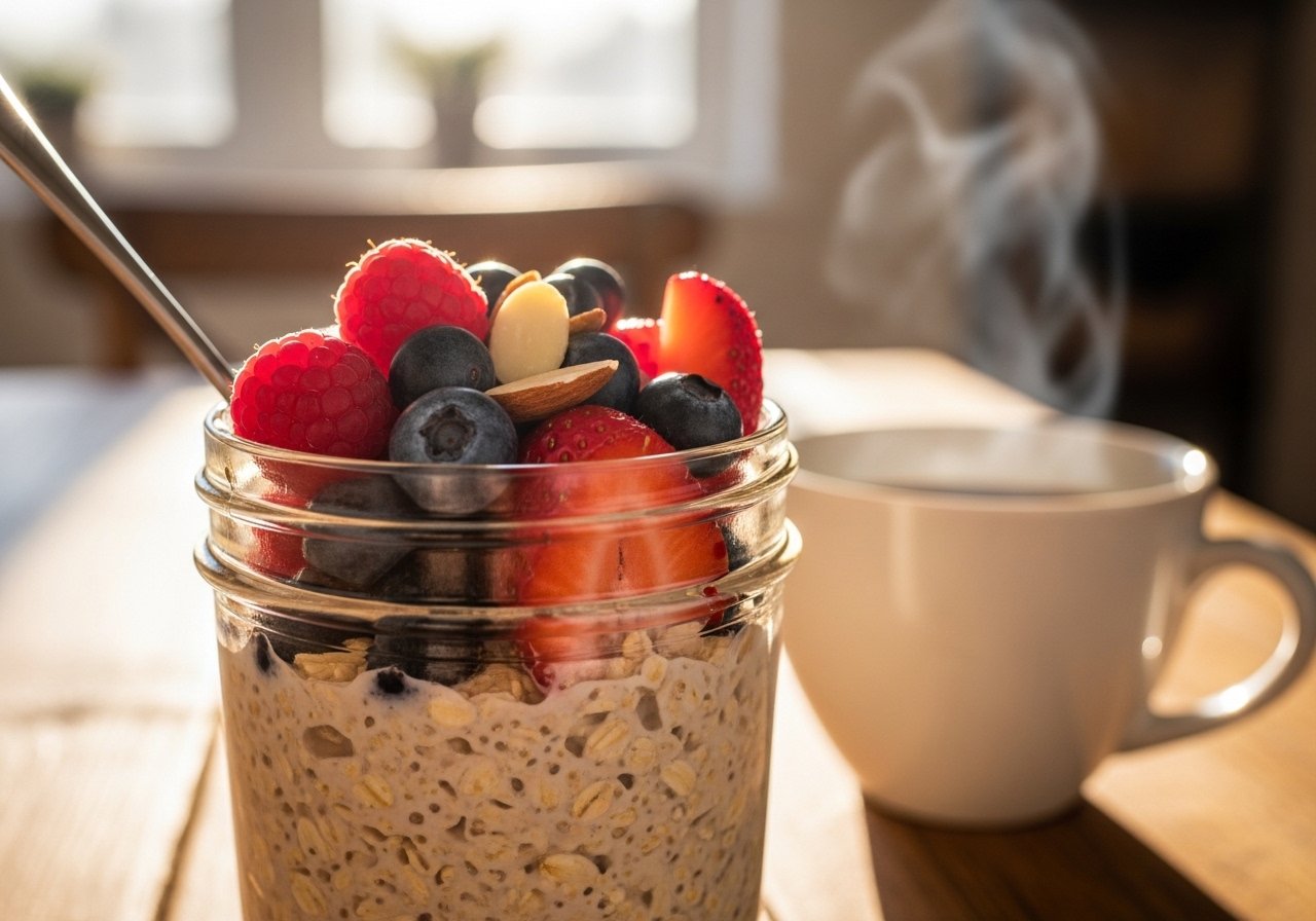 Overnight oats meal prep