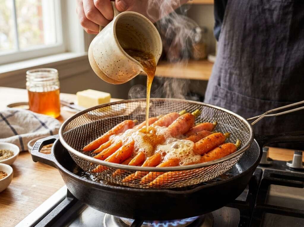 honey butter glaze ,Air Fryer Honey Glazed Carrots