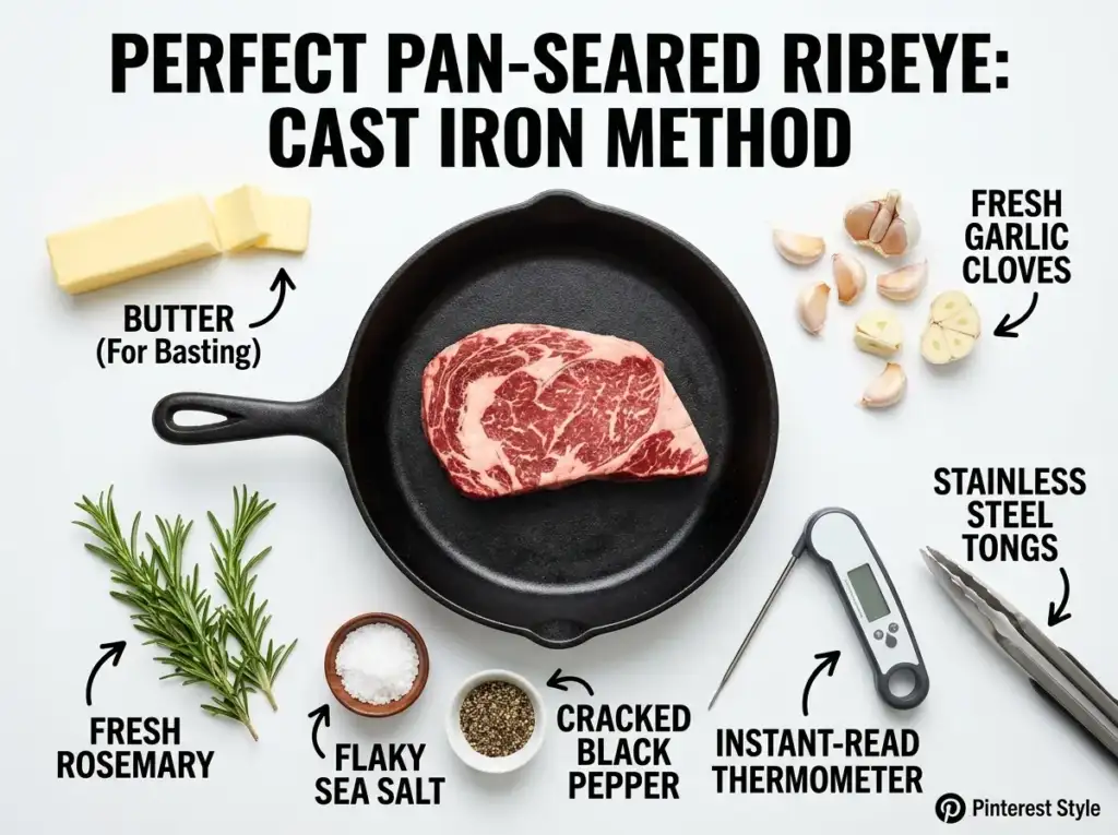 Cast Iron Ribeye Steak
