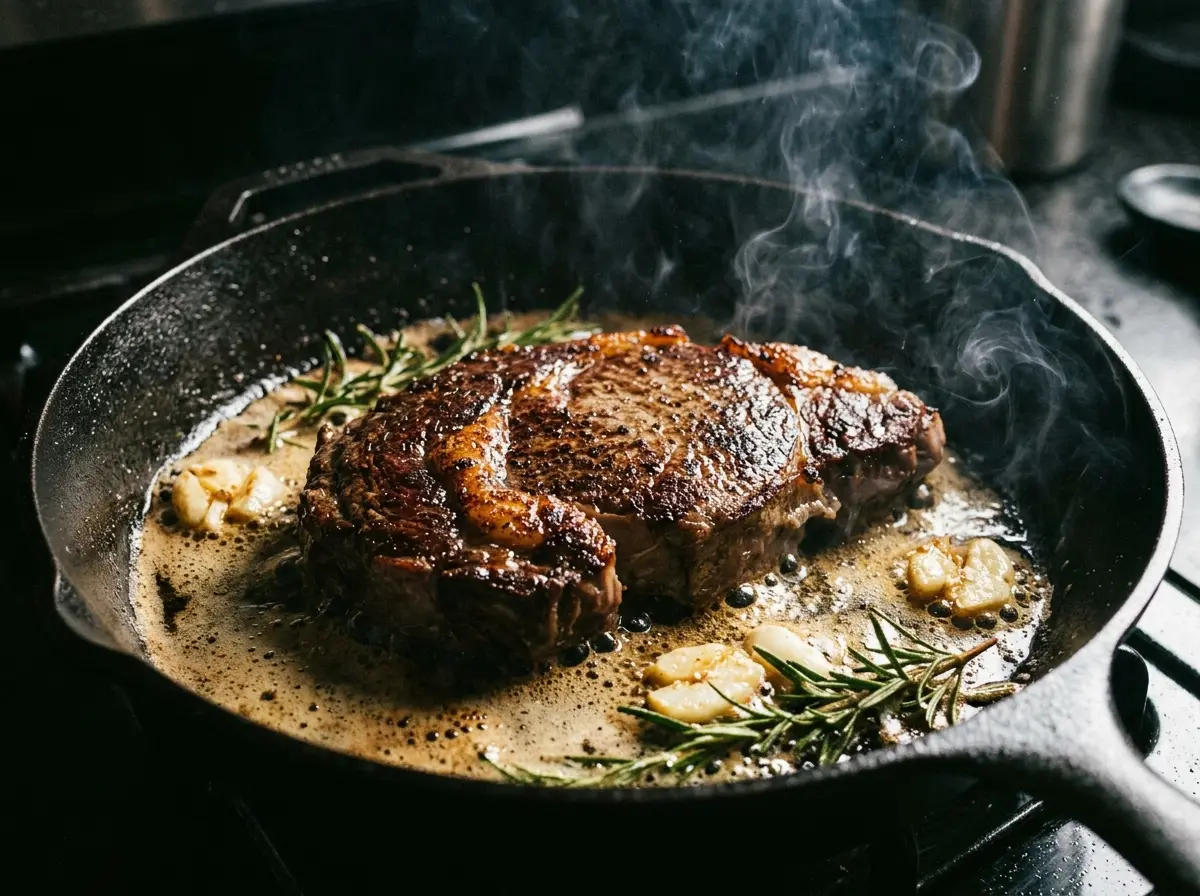 Cast Iron Ribeye Steak